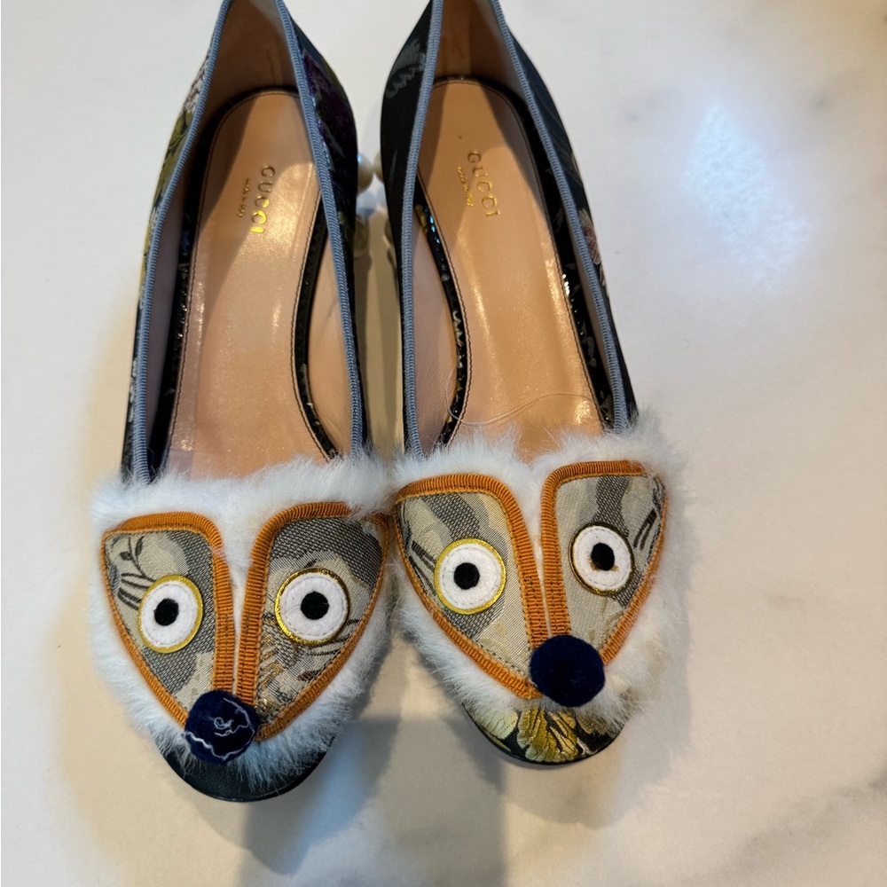 Gucci Women's Artistic Multicolor Heels